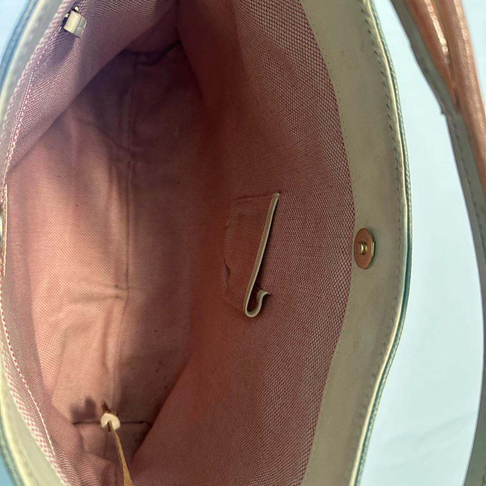 Dooney & Bourke Gold and Tan Hobo Bag with Slouchy Design - Picture 11 of 11